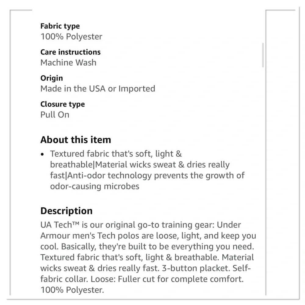 Under Armour Men's Tech Golf Polo Maroon, Size Medium - Picture 5 of 15